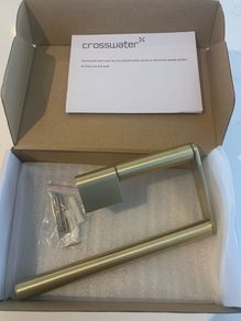 Brass towel holder. Crosswater Brushed brass. NEW. Cost 120. Bargain.