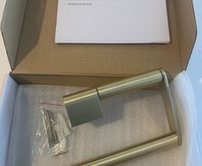 Brass towel holder. Crosswater Brushed brass. NEW. Cost 120. Bargain.