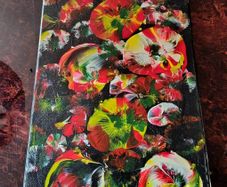 Abstract painting on canvas