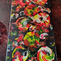 Abstract painting on canvas