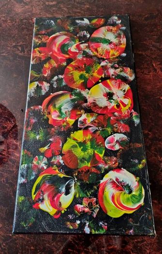 Abstract painting on canvas
