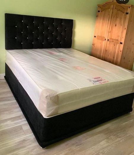New Double, King And Superking Sizes Divan Beds Instock. Multiple Headboard Designs And Drawers Storage Available