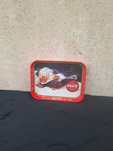 Coca cola tin tray postage possible