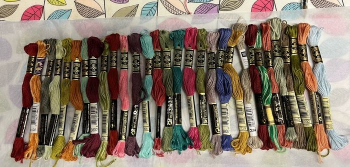 30 DMC Embroidery thread skeins
