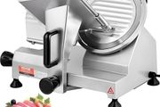 Commercial Meat Slicer, 200W Electric Deli Food Slicer, 350-400RPM Meat Slicer with 8" Carbon Steel Blade, 0 - 0.47 inch Adjustable Thickness