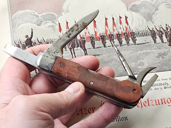 Antique 1910s Wenger Tahara Original Swiss Army Knife from mid 1910 over 100years old Collectable Militaria