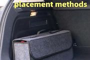 Large Anti Slip Compartment Boot Storage Organizer Tool Car Storage Bag Car Trunk Organizer Soft Felt Storage Box Accessories