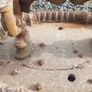 antique foot scraper. cast iron. Image 3