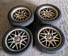 Toyota mr2 mk2 Sparco racing crimson alloy wheels