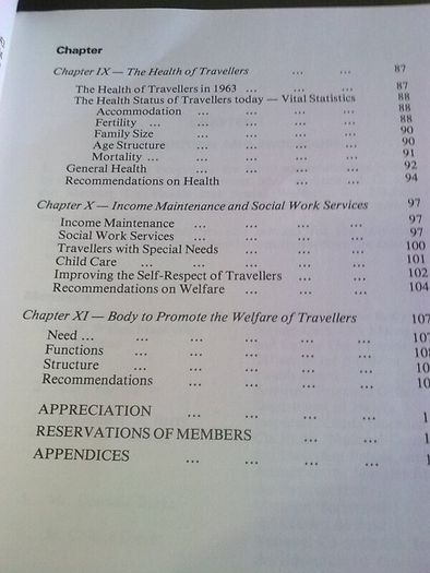 Report of the travelling people review body 1983 Ireland Irish