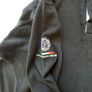 Men's Irish Defence Forces Army Rugby Shirt Black White Image 3
