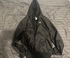 Nike Black Windbreaker Jacket Men M