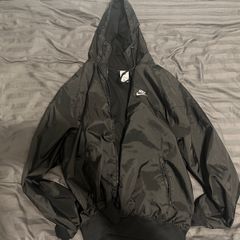 Nike Black Windbreaker Jacket Men M