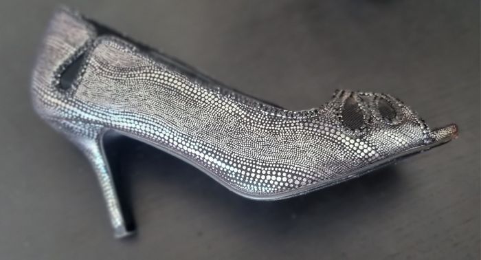 Black & Silver dressy shoes.