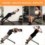 Roman Chair - Hyperextension Bench for Strength Training Back Extension, Foldable 5 Adjustable Position Home Gym Sit Up Bench for Glute & Ab Workouts, Optional Adjustment Incline & Multi-Functi Image 6