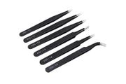6Pcs ESD Anti-Static Stainless Steel Tweezers