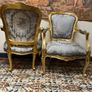 Lovely Pair of Gilt Wood French Chairs Image 5