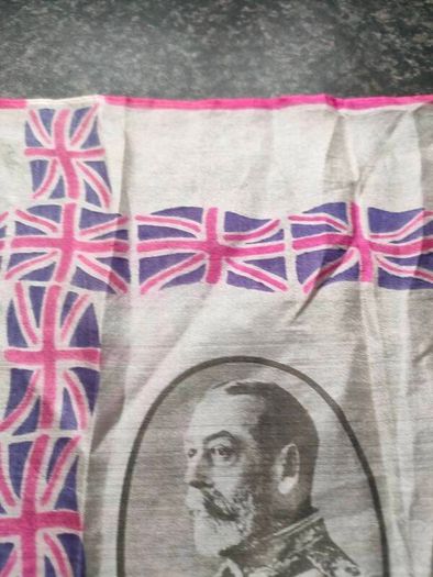 George V and Queen Mary Jubilee Silk Hankerchief
