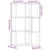 Corner Bookcase 3-Tier White 50x50x102 cm Engineered Wood