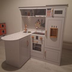 Little Chef Modern Deluxe Wooden Kitchen and Breakfast Bar