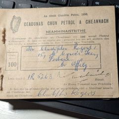 Petrol coupons 1950s