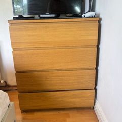 Ikea Malm Oak Chest of Drawers