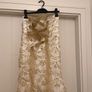 White and gold sequin womens dress Image 3