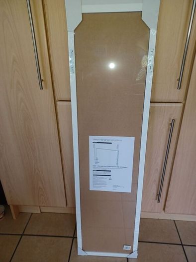 White Framed Long Mirror