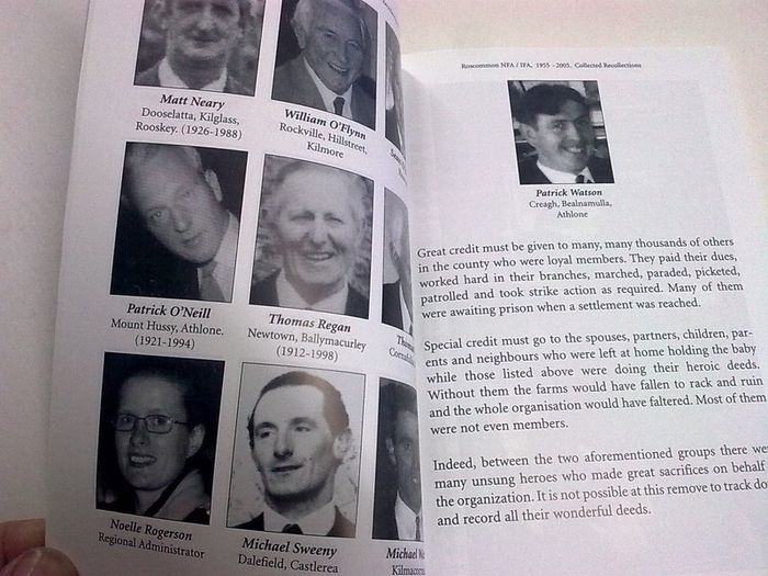 Roscommon NFA / IFA 1955-2005 collected recollections.