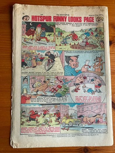 Comics: 'The Hotspur' 1973 (17 numbers)