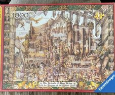 Rare Ravensburger Legends & Historic Tales KING ARTHUR 1000 Piece Jigsaw Puzzle.