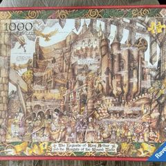 Rare Ravensburger Legends & Historic Tales KING ARTHUR 1000 Piece Jigsaw Puzzle.