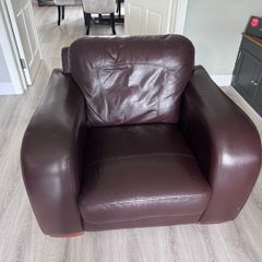 genuine leather armchair