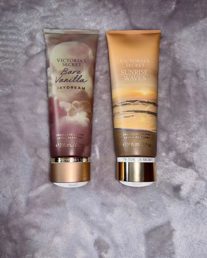 Victorias Secret Bare Vanilla Daydream & Sunrise Waves Fragrance Lotion Bundle 236ml