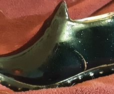 vintage ceramic shoe