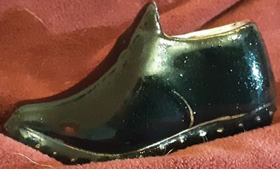 vintage ceramic shoe
