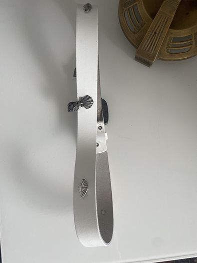 Vintage French White Shells Belt