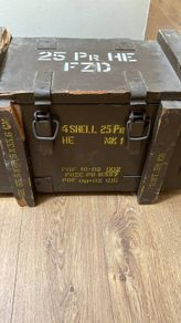 Irish Defence Forces wooden artillery storage box