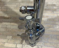 BNIB Chrome and enamel radiator valves