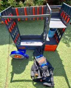 nerf guns and rack