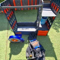 nerf guns and rack