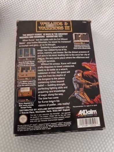 Wizards & Warriors III Nintendo Nes Arcade Retro Games Original