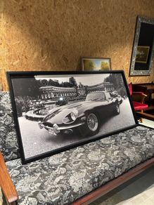 Will and I clearance jaguar e type large framed picture