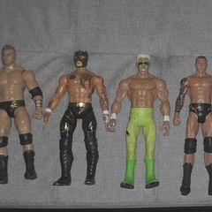 WWE Action Figures: MJF, Rey Fenix, Surfer Sting, Randy Orton.