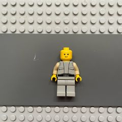 lego Star Wars sw0049 Lobot - Light Gray Uniform minifigure, Yellow Head