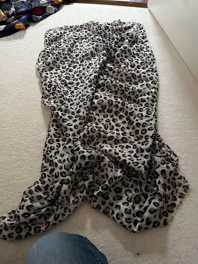 Leopard print long Scarf