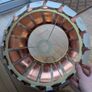 Rose gold white large lampshade Image 3