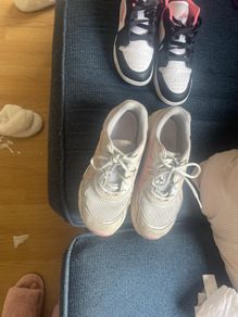 trainers worn once or twice to big for me the asics are a 5.5 and nike are 5.5