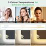 Bluetooth Bathroom-Mirror-with-LED-Lights 500x700 mm, Bathroom-Led-Mirror, Anti-Fog, 3 Colors, Dimining, Memory, Tempered Glass, IP44 Waterproof, Horizontal/Vertical Image 9