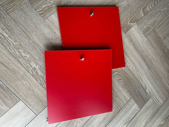 2x B&Q GoodHome Mixxit Red Cabinet Door
